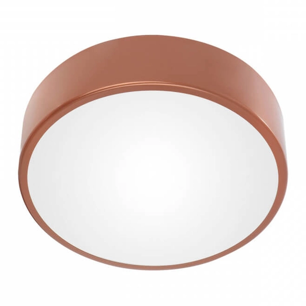 Plafon LAMPA sufitowa Cleo 137623691811 TEAM metalowa OPRAWA okrągła natynkowa różowe złoto