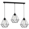 LAMPA wisząca BASKET 7213 Milagro loftowa OPRAWA metalowa listwa ZWIS druciane klatki białe