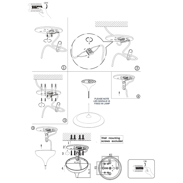 Lampa zwieszana Artist 83093009 DFTP LED 24W 3000K nad stół biała
