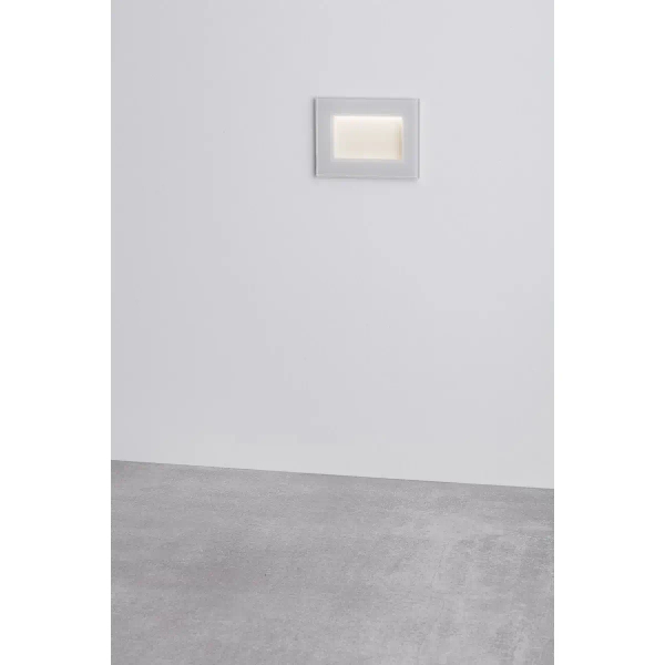 Ścienna lampa podtynkowa BEROLCO LE75327 LED 3W 3000K IP65 biała