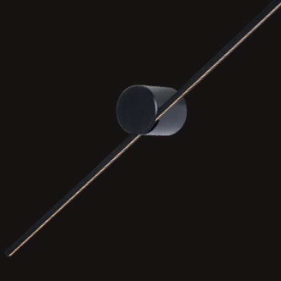 Łazienkowy kinkiet Mizar 12201/60/30 listwa LED 6W 2700K czarna