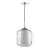 Wisząca szklana lampa Majella MAJ0150 do jadalni przydymiony chrom