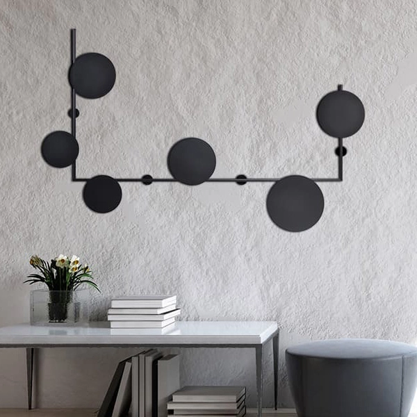 Kinkiet dwupunktowy Rega K-4638 Kaja czarna lampa loftowa na przedpokój