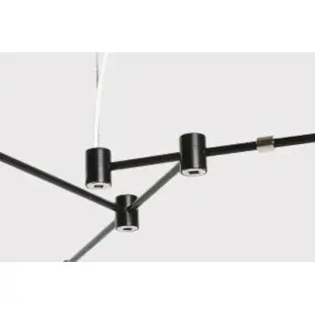 Metalowa lampa wisząca Astronomy ST-5335B-3 BLACK Step balls czarna