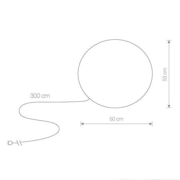 Dekoracyjna LAMPA stojąca CUMULUS L 6978 Nowodvorski zewnętrzna OPRAWA okrągła ogrodowa kula outdoor IP44 biała