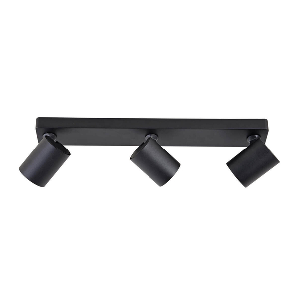 Plafon LAMPA sufitowa SNOW LP-731/3W BK Light Prestige metalowa OPRAWA regulowane refektorki tuby czarne