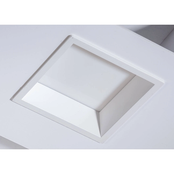 Wpustowa lampa sufitowa Aida AZ4228 Azzardo LED 16W 2900K kwadratowa biała