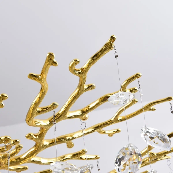 Kryształowy żyrandol CINDY MD4115-13IGN-II do jadalni złoty