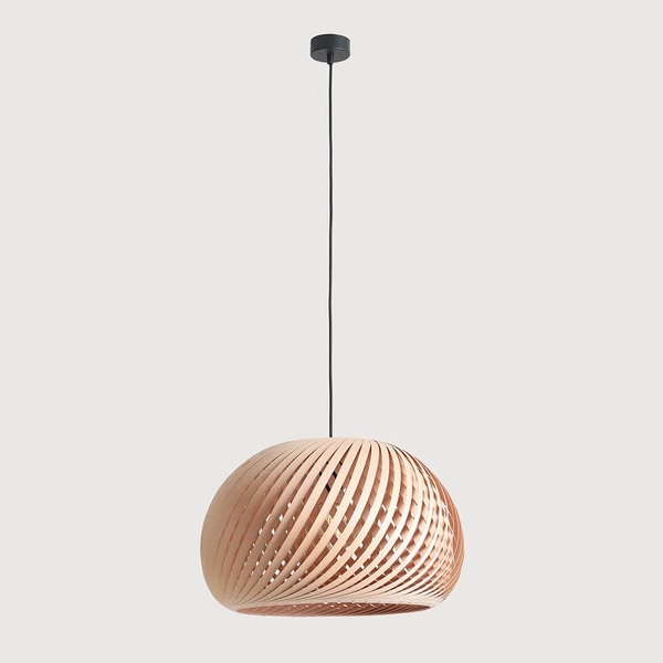 Lampa drewniana nad stół Nature 1123G_L Aldex wisząca naturalny
