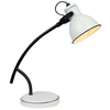 Lampa stołowa ZUMBA 41-72085 metalowa regulowany reflektorek biały czarny