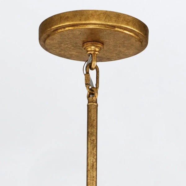 Żyrandol zwisający nad łóżko Sawgrass QN-SAWGRASS-6-DG-O do sypialni złoty