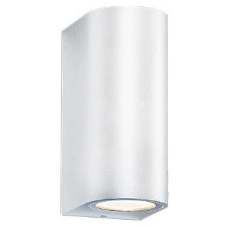Biała lampa elewacyjna Rimini AZ2177 tuba outdoor IP54 metalowa