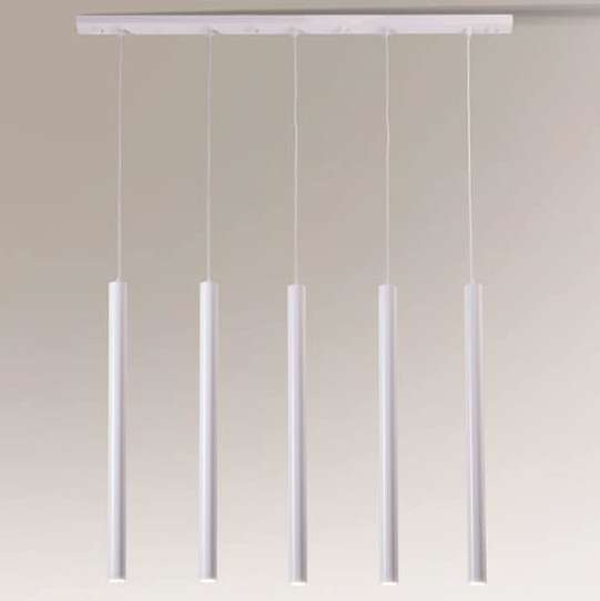LAMPA wisząca YABU 7575 Shilo metalowa OPRAWA zwis LISTWA sufitowa sople tuby białe