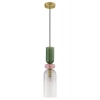 Wisząca lampa skandynawska MURANO LE43399 kolorowy przezroczysty złoty