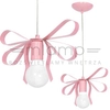 Dziecięca lampa wisząca EMMA MLP1039 Milagro dekoracyjna kokarda różowa