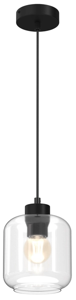 Lampa wisząca Sombra MLP8367 szklana przezroczysta czarna