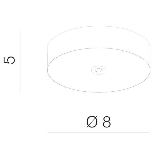 Okrągła podsufitka do lampy ZIKO AZ3119 Azzardo biały