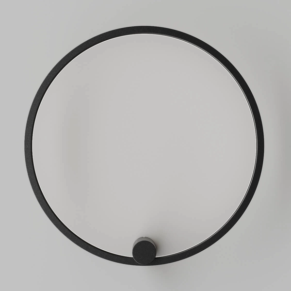 Salonowa lampa ścienna Ringa WL0116-M-BK LED 35W 3000-4000K IP44 czarna