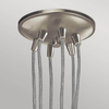 Zwisająca lampa Brinley KL-BRINLEY6-NI Kichler szklana przezroczysta nikiel