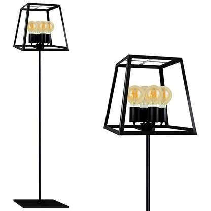 LAMPA stojąca FINLAND 308696 Polux podłogowa OPRAWA metalowa czarna