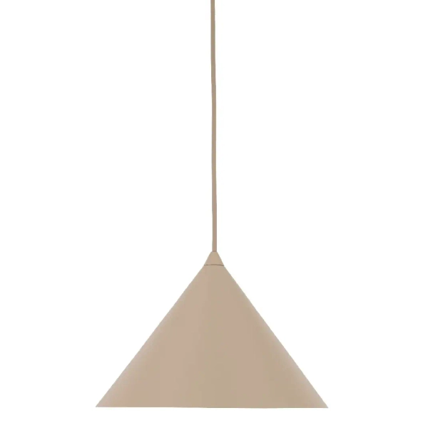 Lampa wisząca nad stół Cono 10620 stożkowy zwis na kablu beżowy