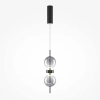 Kulista lampa wisząca Double Moon MOD478PL-L8B3K czarna LED 8W 3000K nad stół