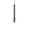 Podłużna lampa wisząca do salonu Sopel Ring 41238 tuba czarna