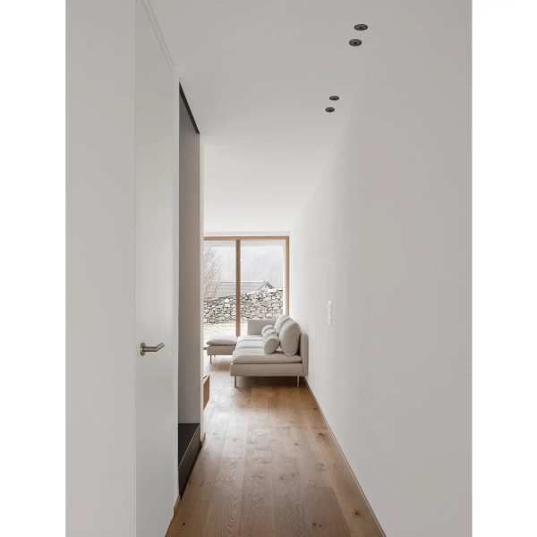 Wpuszczana sufitowa lampa ARAMIEL LE65107 LED 13W 3000K podtynkowa biała złota