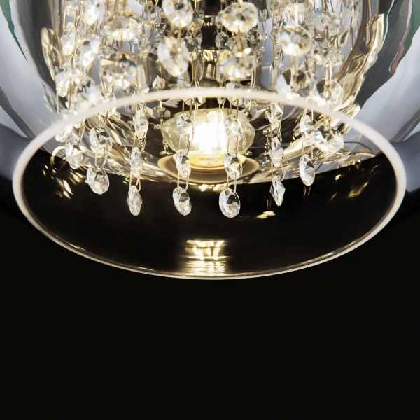 Pojedyncza lampa wisząca Fermi P140-PL-170-1-G crystals złota