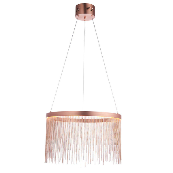 Wisząca lampa nad stół Zelma 92178 outlet LED 20W 2800K do salonu miedziana