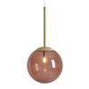 Wisząca lampa nad stół Bosso 1119XS40_CK Aldex ball brązowa mosiądz