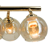 Lampa wisząca wielopunktowa Piran 2208/6 TR szkło kaskada złoto
