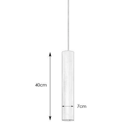 LAMPA wisząca RUBEN 107880 Markslojd okrągła OPRAWA metalowy ZWIS tuba złota