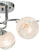 Lampa sufitowa 8836/3 8C ze zdobieniami chrom czarna
