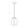 Ledowa lampa wisząca PAMELA AZ6185 Azzardo LED 15W 3000K złota