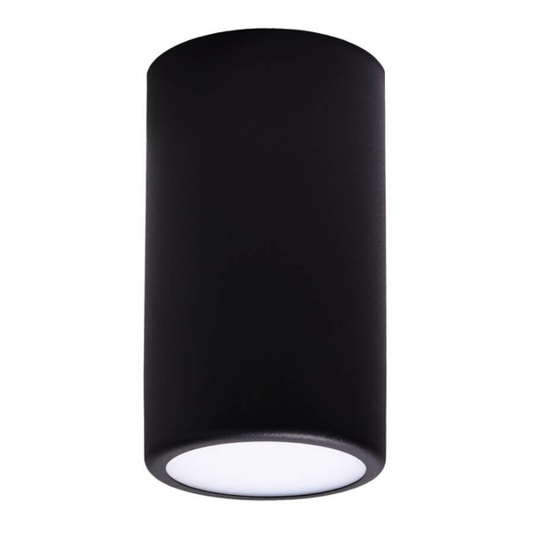 Nowoczesna LAMPA sufitowa Cleo 137623612922 TEAM okrągła OPRAWA natynkowa tuba spot metalowy czarny