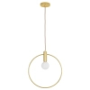 Wisząca lampa ring BELLA DP0001A-250R nad stół do jadalni złota