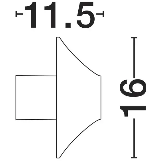 Nowoczesny ścienny kinkiet QUERILO LE75187 LED 11W 3000K IP54 rdzawy