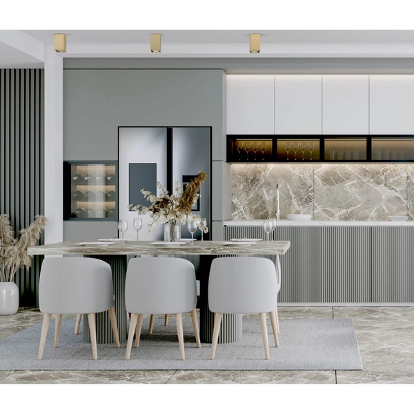 Salonowa lampa sufitowa Ander CLN-28394-S-GD Italux kolumna mosiężna