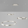 Pierścieniowa lampa wisząca BARI LE44316 LED 181W 3000K srebrna