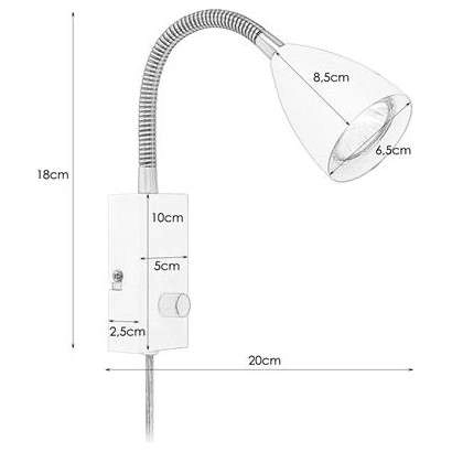Kinkiet LAMPA ścienna CIRO 106589 Markslojd regulowana OPRAWA metalowy reflektorek na peszlu czarny