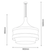 Lampa wisząca Dota 5032 Amplex LED 32W 3000K skandynawska bawełniana beżowa