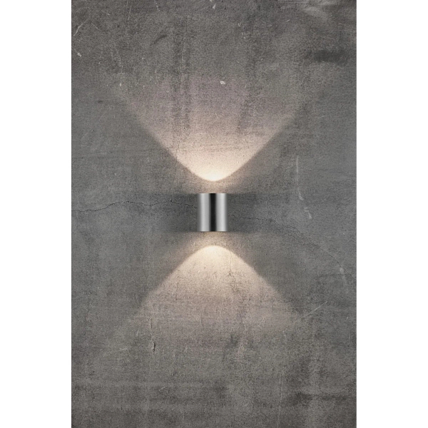 Ścienna lampa na elewacje Canto 49701034 LED 10,6W 3000K IP44 srebrny