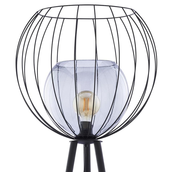 Loftowa lampa podłogowa Universo 5057 TK Lighting na trójnogu czarna