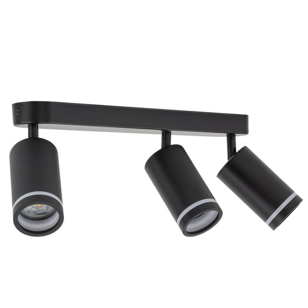 Sufitowa lampa do jadalni Jet 6914 tuby regulowana metalowa czarna