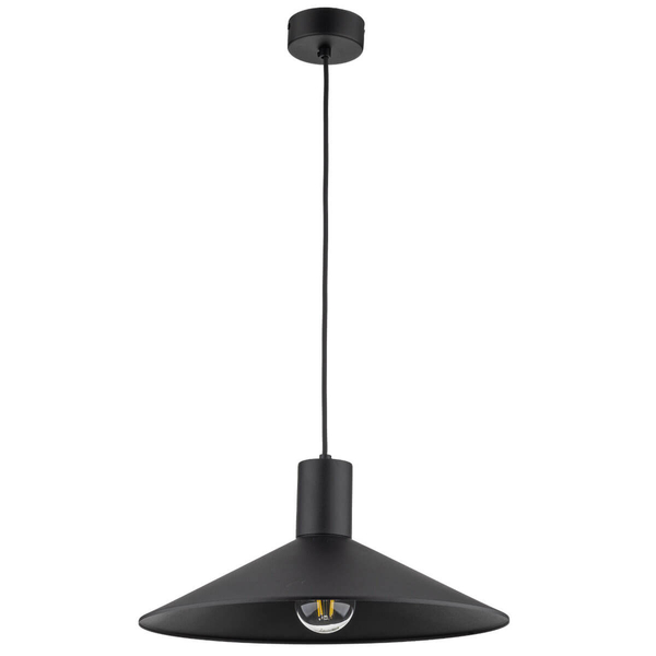 Lampa stożkowa zwisająca Jump 1831 nad wyspę kuchenna czarna