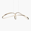 Zwisająca lampa do salonu Curve MOD156PL-L52G4K LED 42W 4000K mosiądz