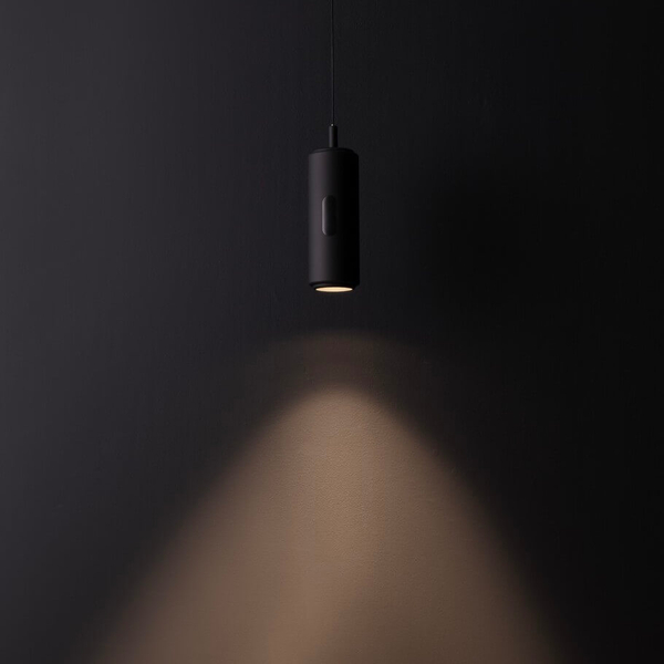 Wisząca lampa do przedpokoju ORITUCO LE44528 LED 12W 3000K sopel czarna