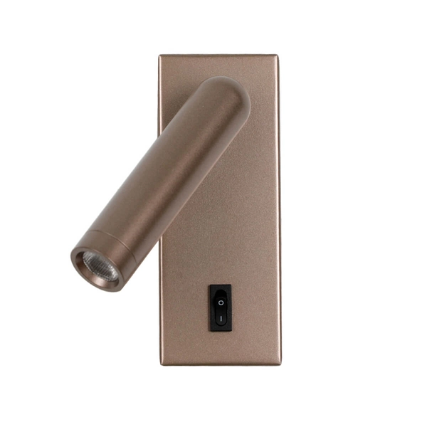 Podłużna lampa ścienna Nova WL-46376-1-CF LED 2,5W 3000K tuba kawowa