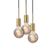 Potrójna wisząca lampa do salonu Paco 2112063035 mosiądz